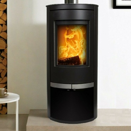 Oval wood burning stove - wood, ovale