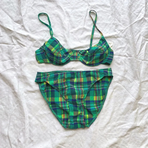 Vintage green plaid - vintage,