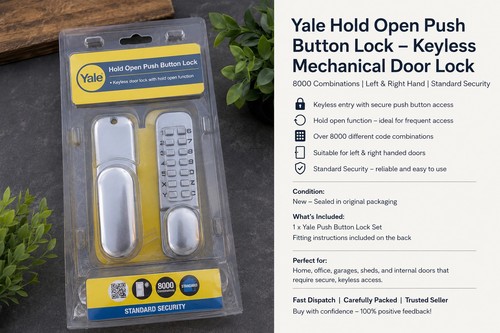 Yale hold open push button - yale,