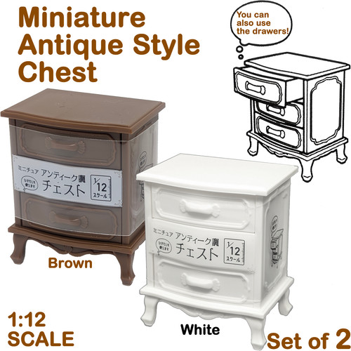 Miniature antique style chest - miniature,