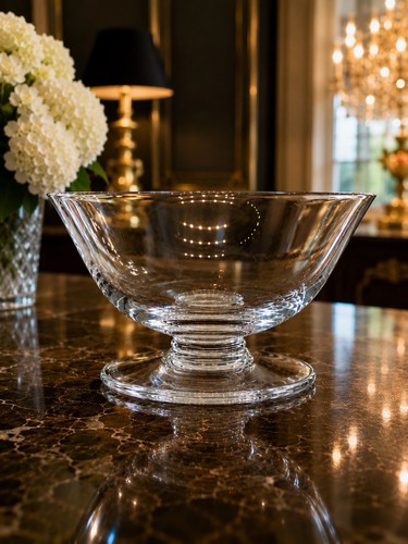 Baccarat crystal bowl signed - baccarat,