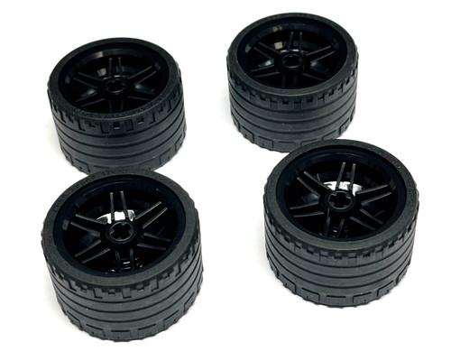 Lego technic wheels - x4, black