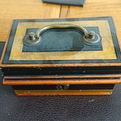Antique vintage metal lockable - metal,