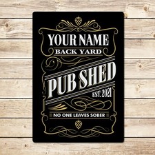 Personalised Metal Pub Sign -