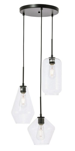 Chandelier black pendant - black,