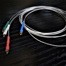 Tonearm Cable, Wire kit 40cm, 1.20mm Gold plated connectors
