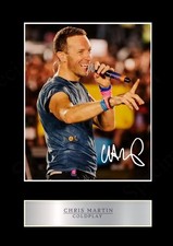 Chris Martin Coldplay Signed Edition Limited Memorabilia Print Gift Art Poster
