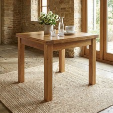 Dining Table Rustic Oak Square