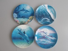 Danbury Mint Magical Dolphin Coalport Collectors Plates by Robin Koni. 4 In Set