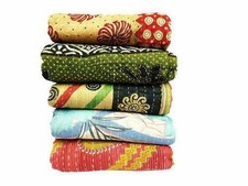5 Pcs Lot Twin Kantha Quilt