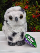 Lovely Snowy Owl small Toy Living Nature