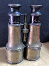 Antique Brass military binoculars used Dolland London  Approx 20cm