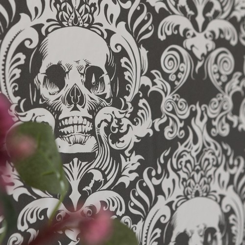 Wallpaper fieri grey - wallpaper,