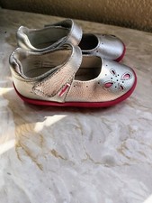 Pediped Size 22 Toddler Girl Silver Shoes
