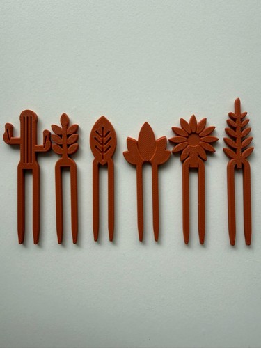 Plant pins 24pc - 24pc, printed