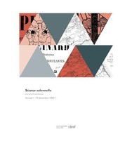 Séance solennelle, Societe, Des sciences