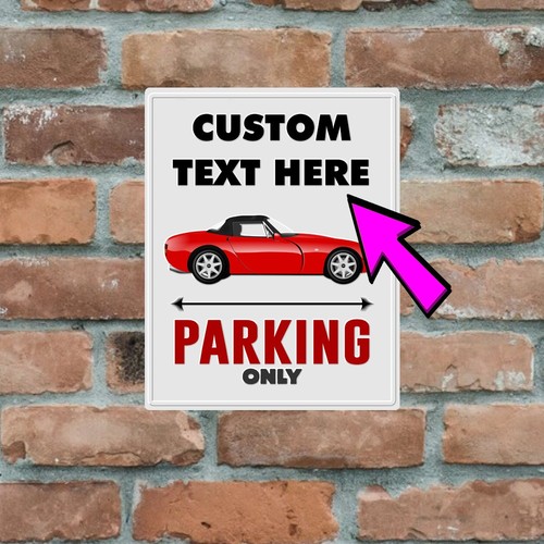 Custom man cave metal parking - man,