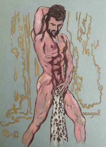 Erotic art original oil - art,
