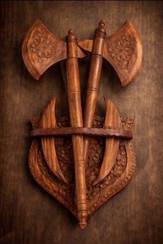 Hand carved solid - solid, wall