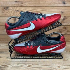 Nike Football Boots Mens Size UK 8 T90 Laser IV Kanga Lite Red Elite Soccer FG