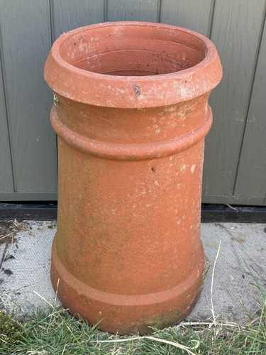 Terracotta clay chimney pot - clay,