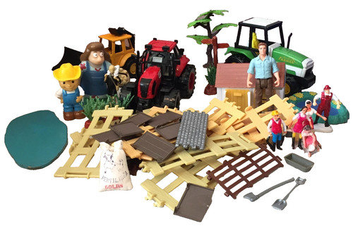 Vintage toy farm set - toy,