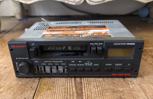 Vintage sharp car radio - vintage,