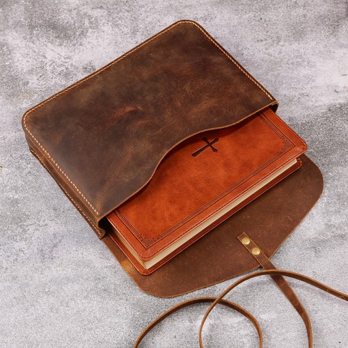 Custom leather bible - leather, cover