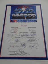 RANGERS FC 1972 EUROPEAN CUP WINNERS CUP FINAL SIGNED PRE-PRINT x 13 OF THE TEAM