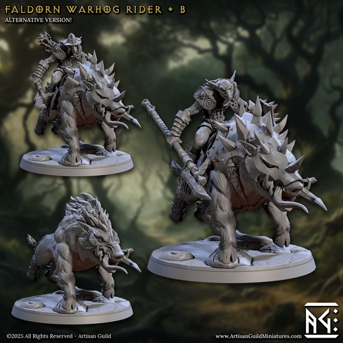 Warhog mounted hobgoblin - warhog,