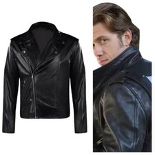 Grease T-birds Jacket Danny Cosplay Costume Men's Halloween Carnival Party Coat