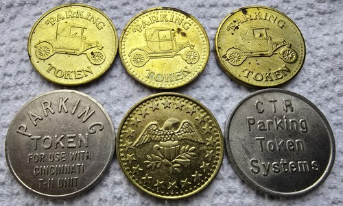Lot parking tokens - of, tokens: