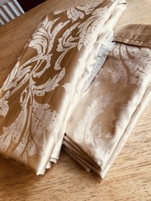 Dunelm duvet cover & pillow case pair UK double size beautiful brocade gold