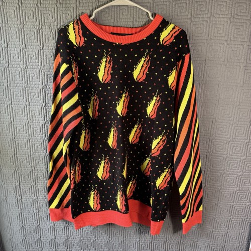 Fire merch pullover - pullover, mens
