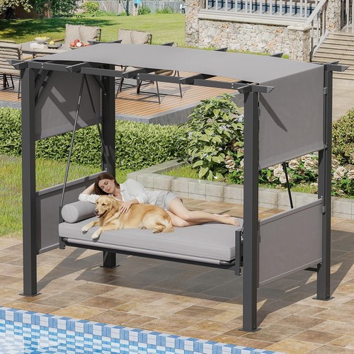 Outdoor porch swing - porch, with