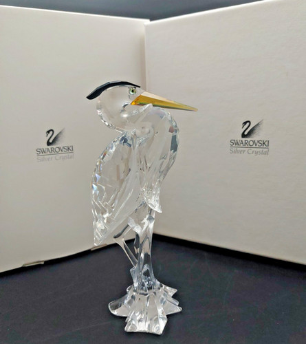 Swarovski crystal silver heron - silver,