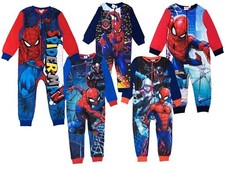 Boys Spider-Man 1Onesie Marvel One Piece Pyjama Sleepsuit Age 18 Months-10 Years