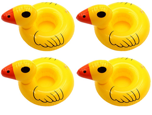 Inflatable duck drink - 4x,