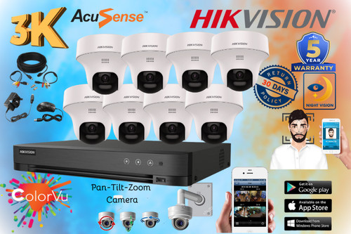 5mp cctv system pan - 3k, tilt