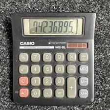 Casio MS-8L Electronic Solar Powered Calculator