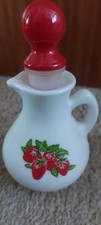 Avon Vintage Jug & Stopper 1975 Strawberries & Cream