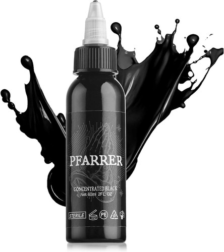 Tattoo ink black 60ml pure - tattoo,