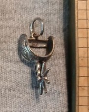 Silver Spur Charm
