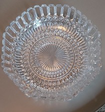 VTG Diamond Cut Glass Bowl for