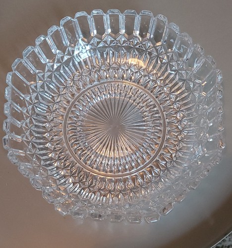 Vtg diamond cut glass bowl - vtg, for