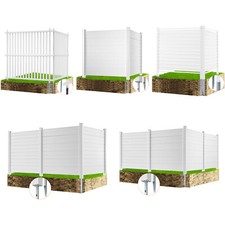 VEVOR Outdoor Privacy Screens 50" Wx50" H Air Conditioner Fence 3/2/4 Panels