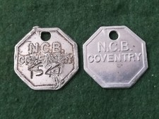 Old Coventry Colliery (West Midlands) Coal Mine Workers  Tokens, Sold Separately