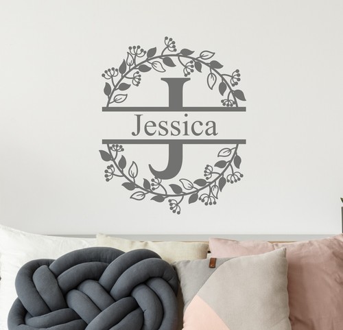 Flora alphabet split monogram - alphabet,