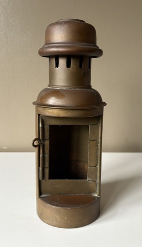 Vintage brass miniature cabin - miniature,