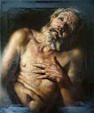 Antique Oil Painting on Canvas